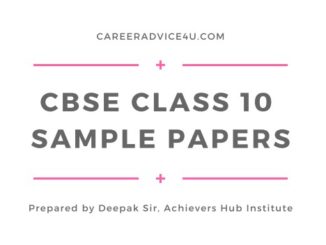 CBSE Sample Papers Class 10