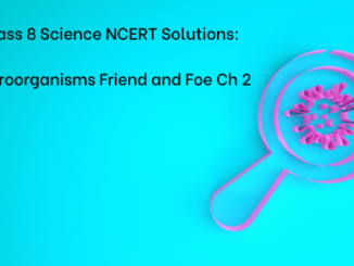 Microorganisms Friend and foe NCERT solutions