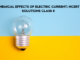 Chemical Effects of Electric Current Class 8
