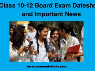 CBSE Class 12 Exam Dates 2021