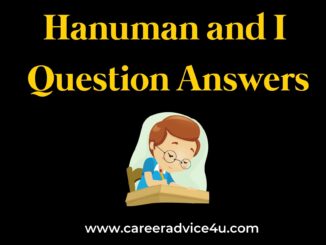 Hanuman and I Question and Answers