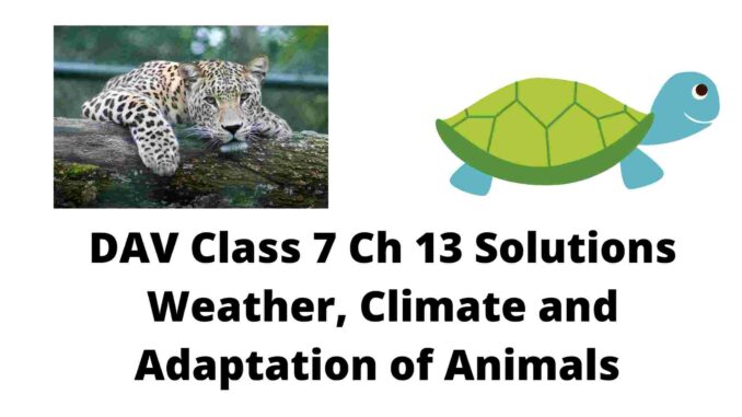 DAV Class 7 Science Chapter 13 Solutions | Weather, Climate and Adaptation  of Animals - CAREERADVICE4U