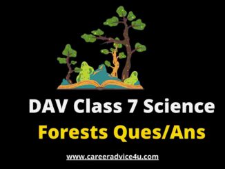 DAV Class 7 Science Chapter 15 Solutions