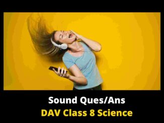 sound question answers DAV class 8