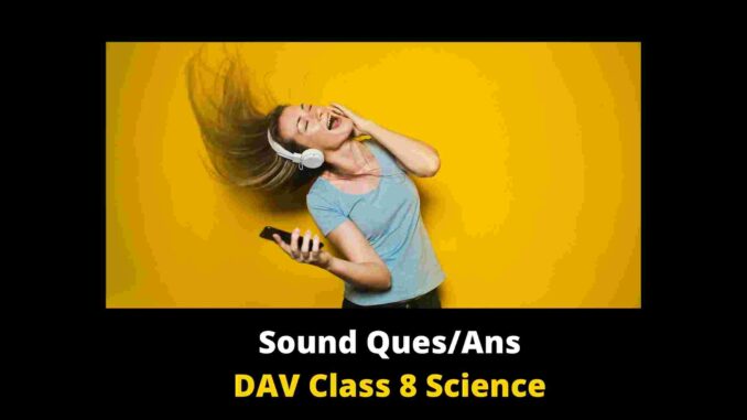 sound question answers DAV class 8