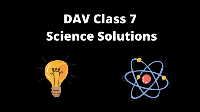 DAV Class 7 Science Solutions